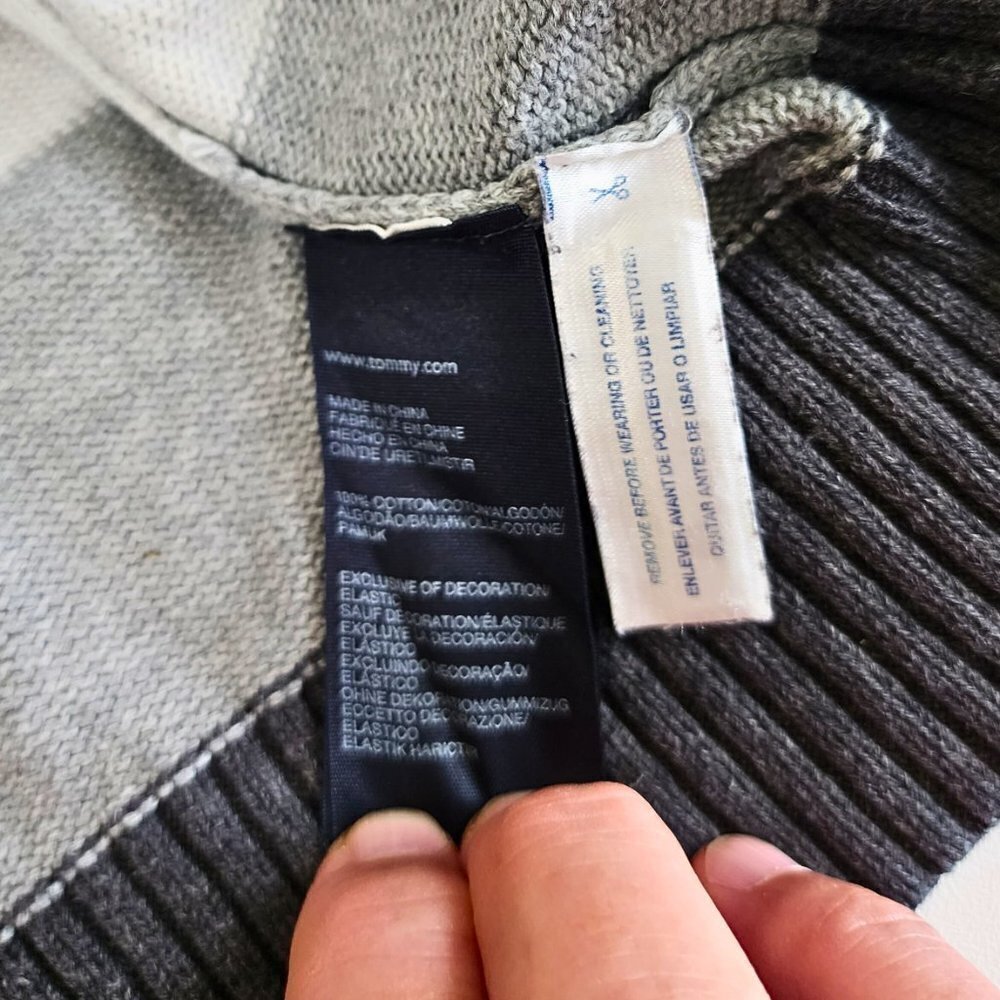 Tommy Hilfiger Men's Full Zip Cotton Sweater - Picture 4 of 4